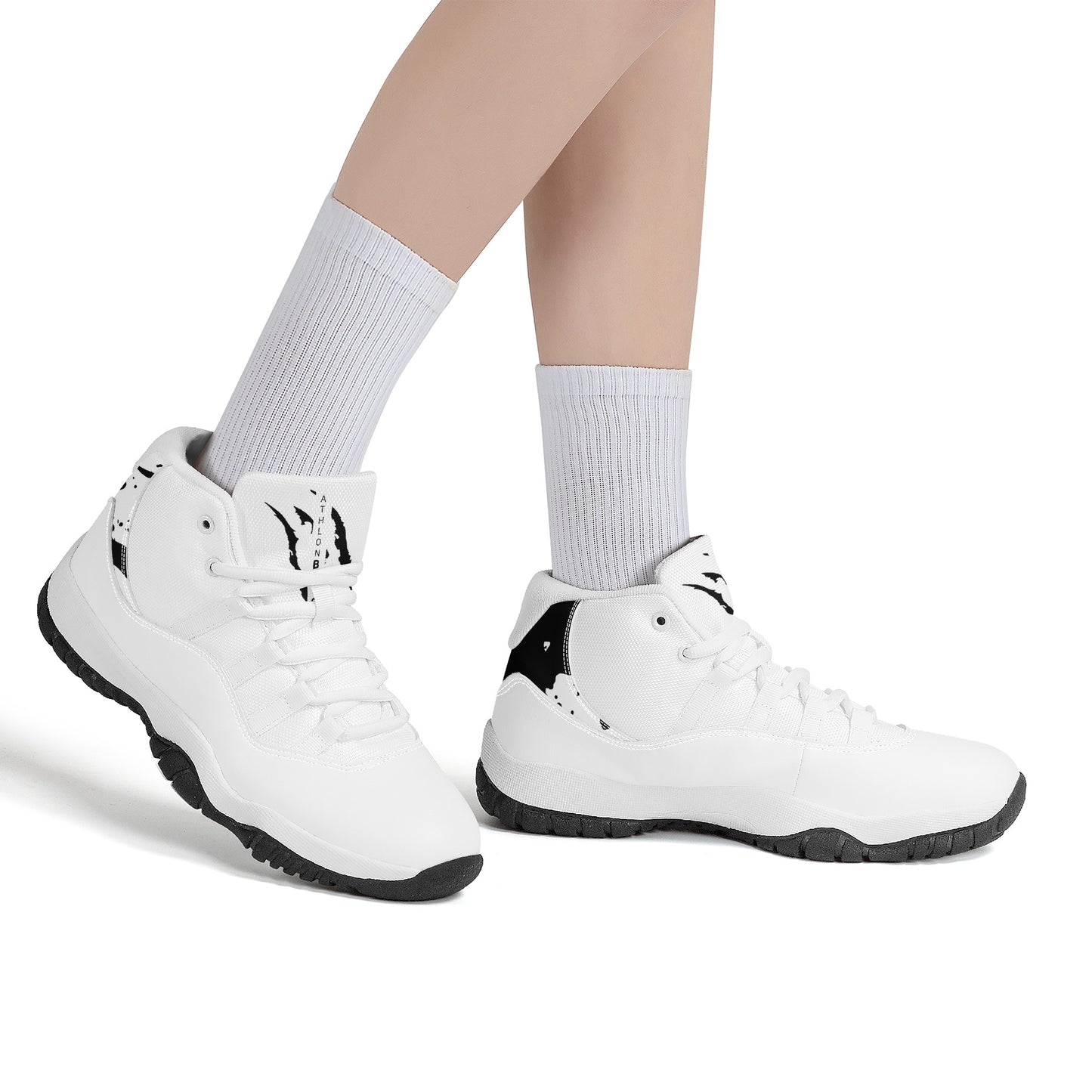 High Top FLY Retro Trainers- White