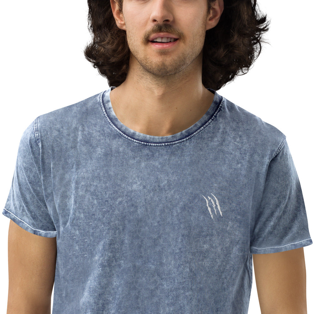 Scratch Denim T-Shirt