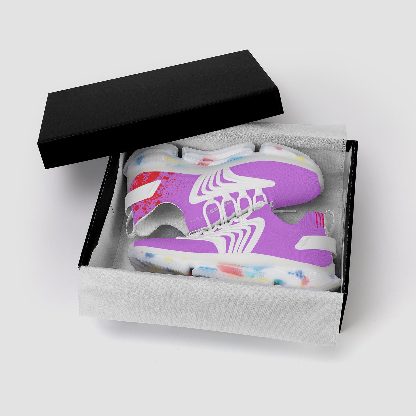 PUMP N FLY Reacts Trainers - White/Violet